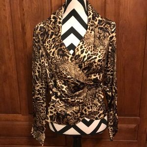 Lafayette silk wrap jacket